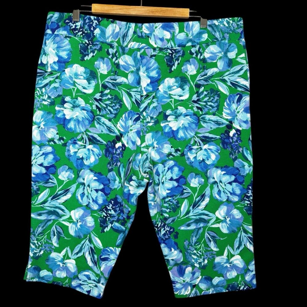 Belle by Kim Gravel Women's Pants Sz XLP Perfect Pique Fresh FLAW Green A639670